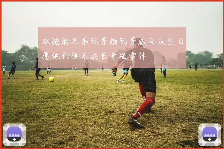 双胞胎兄弟阮景扬阮景威同庆生日愿他们快乐成长幸福常伴